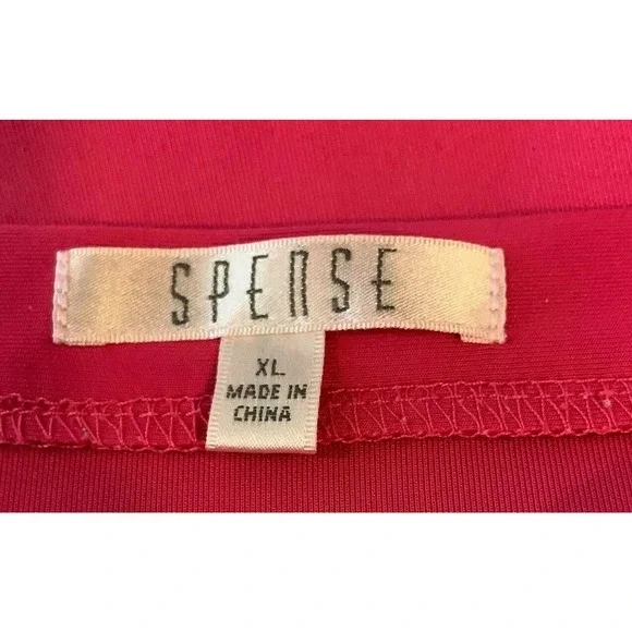 SPENSE Womens Pencil Skirt Size XL Pink Side Zip - Picture 2 of 6